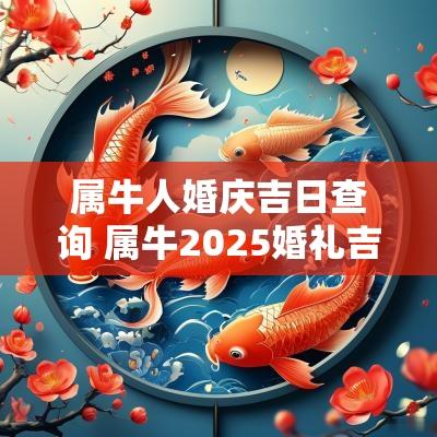 属牛人婚庆吉日查询 属牛2025婚礼吉日查询