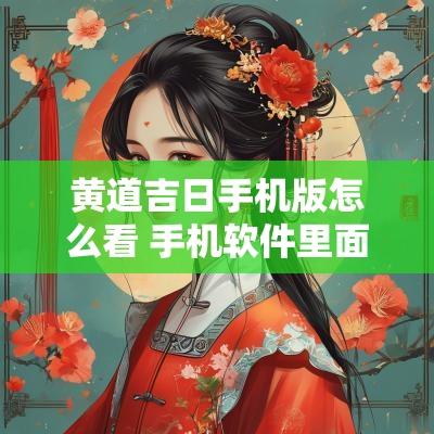 黄道吉日手机版怎么看 手机软件里面的黄道吉日如何看