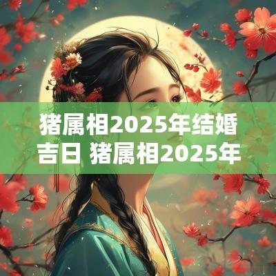 猪属相2025年结婚吉日 猪属相2025年12月结婚吉日