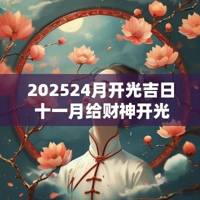 202524月开光吉日 十一月给财神开光的吉日