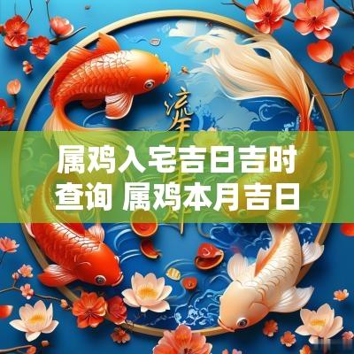 属鸡入宅吉日吉时查询 属鸡本月吉日吉时