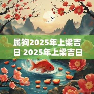 属狗2025年上梁吉日 2025年上梁吉日农历