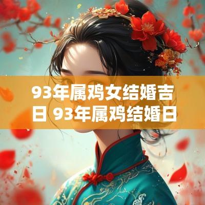 93年属鸡女结婚吉日 93年属鸡结婚日子