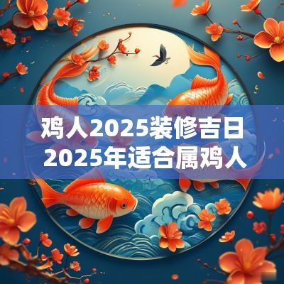 鸡人2025装修吉日 2025年适合属鸡人装修房子吗