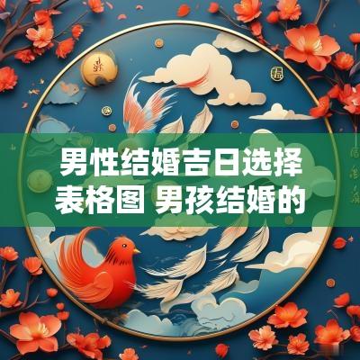 男性结婚吉日选择表格图 男孩结婚的黄道吉日