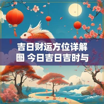 吉日财运方位详解图 今日吉日吉时与方位