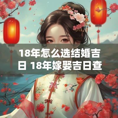18年怎么选结婚吉日 18年嫁娶吉日查询