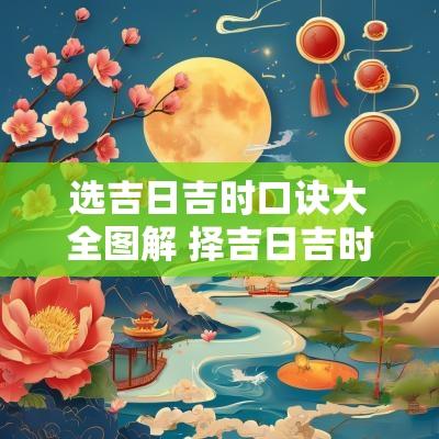 选吉日吉时口诀大全图解 择吉日吉时最简单的方法