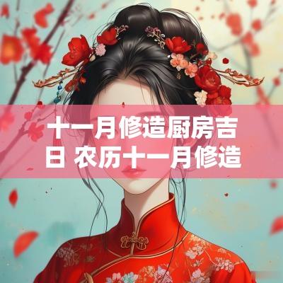 十一月修造厨房吉日 农历十一月修造黄道吉日