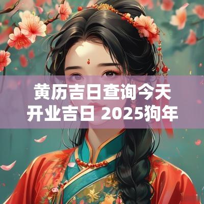 黄历吉日查询今天开业吉日 2025狗年黄历开业吉日