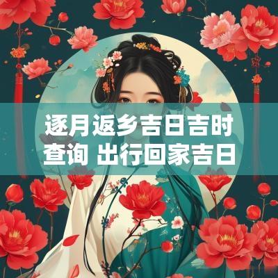 逐月返乡吉日吉时查询 出行回家吉日吉时查询
