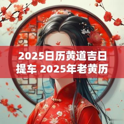 2025日历黄道吉日提车 2025年老黄历提车吉日