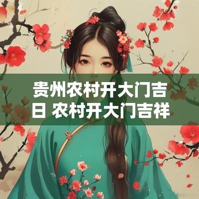 贵州农村开大门吉日 农村开大门吉祥尺寸