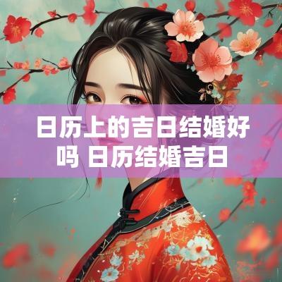 日历上的吉日结婚好吗 日历结婚吉日