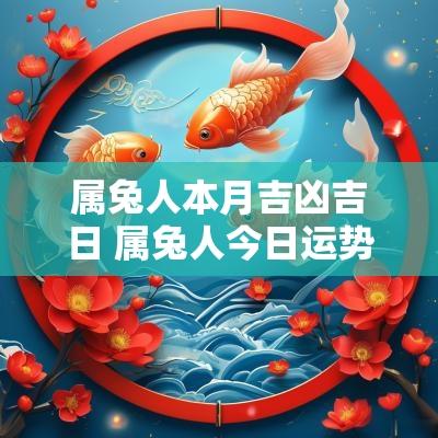 属兔人本月吉凶吉日 属兔人今日运势及财位