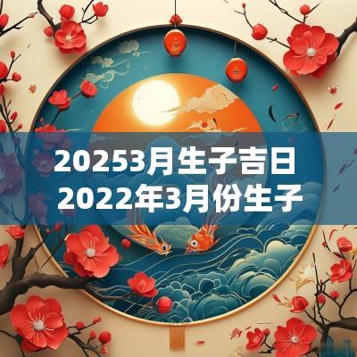 20253月生子吉日 2025年3月份生子吉日一览表 20253月生子吉日 2025年3月份生子吉日一览表