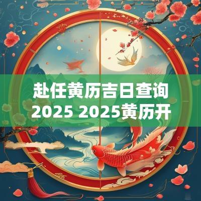 赴任黄历吉日查询2025 2025黄历开张吉日查询