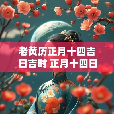 老黄历正月十四吉日吉时 正月十四日子好不好老黄历查询