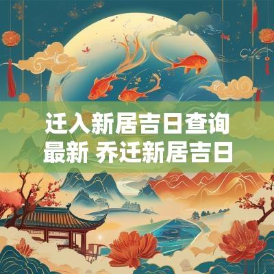 迁入新居吉日查询最新 乔迁新居吉日查询2025五月份