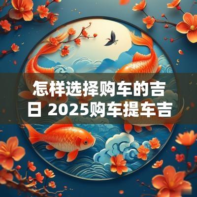 怎样选择购车的吉日 2025购车提车吉日