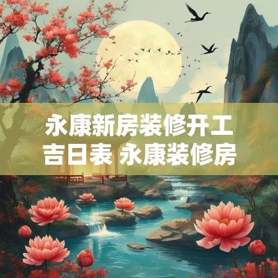 永康新房装修开工吉日表 永康装修房子的步骤流程