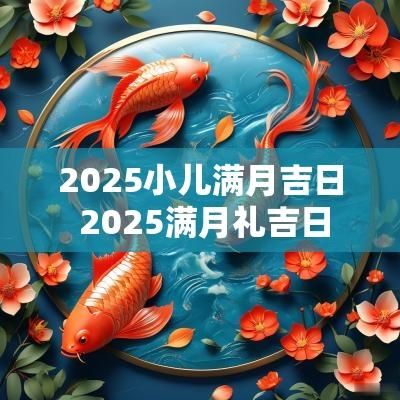 2025小儿满月吉日 2025满月礼吉日