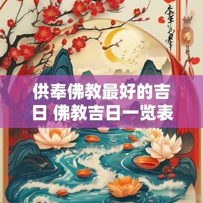 供奉佛教最好的吉日 佛教吉日一览表