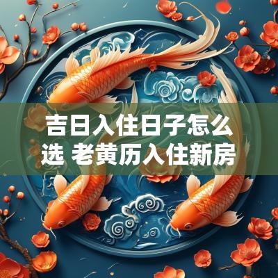 吉日入住日子怎么选 老黄历入住新房吉日