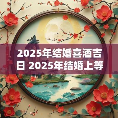 2025年结婚喜酒吉日 2025年结婚上等吉日