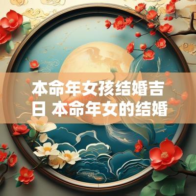 本命年女孩结婚吉日 本命年女的结婚好吗
