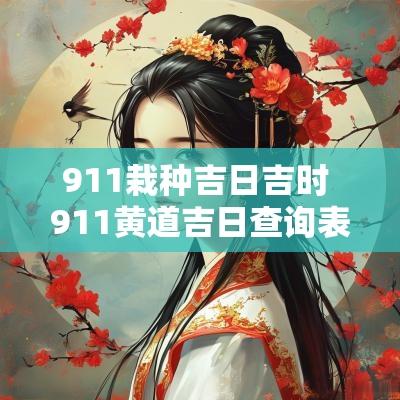 911栽种吉日吉时 911黄道吉日查询表