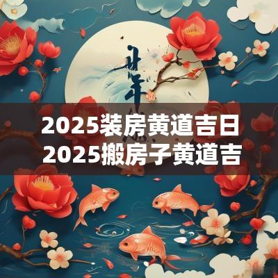 2025装房黄道吉日 2025搬房子黄道吉日