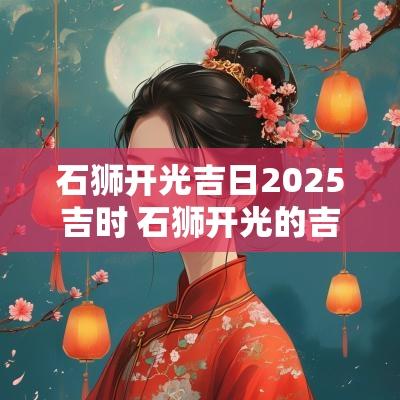 石狮开光吉日2025吉时 石狮开光的吉祥语