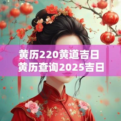 黄历220黄道吉日 黄历查询2025吉日吉时