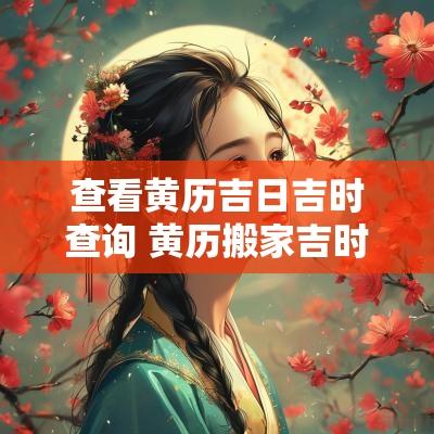 查看黄历吉日吉时查询 黄历搬家吉时吉日查询