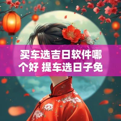 买车选吉日软件哪个好 提车选日子免费软件哪个好