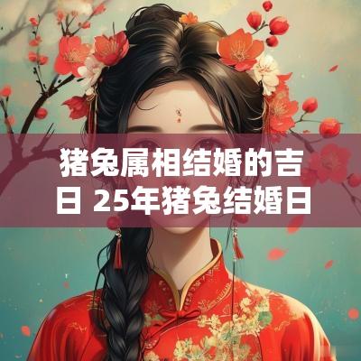 猪兔属相结婚的吉日 25年猪兔结婚日子