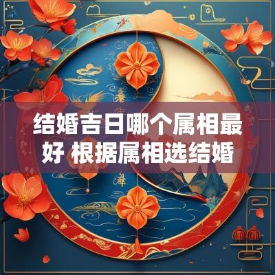 结婚吉日哪个属相最好 根据属相选结婚的黄道吉日