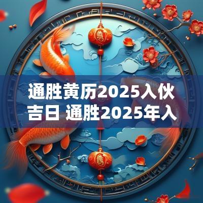通胜黄历2025入伙吉日 通胜2025年入宅吉日
