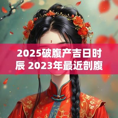 2025破腹产吉日时辰 2025年最近剖腹产吉日一览表