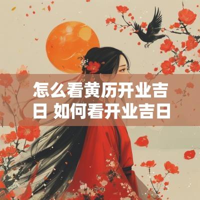 怎么看黄历开业吉日 如何看开业吉日