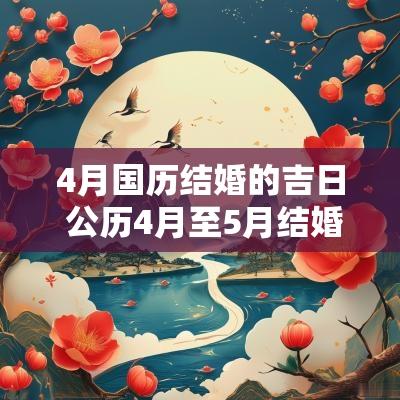 4月国历结婚的吉日 公历4月至5月结婚吉日