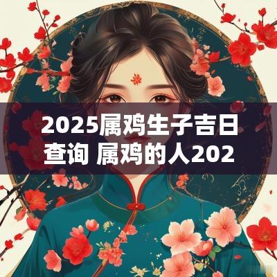 2025属鸡生子吉日查询 属鸡的人2025入宅吉日