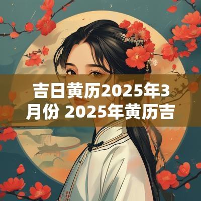 吉日黄历2025年3月份 2025年黄历吉月吉日