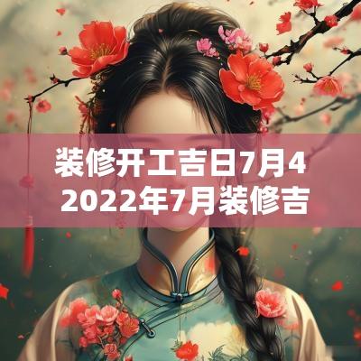装修开工吉日7月4 2025年7月装修吉日