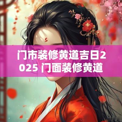 门市装修黄道吉日2025 门面装修黄道吉日查询