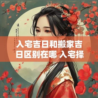 入宅吉日和搬家吉日区别在哪 入宅择日和搬家有什么区别