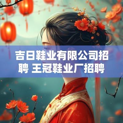 吉日鞋业有限公司招聘 王冠鞋业厂招聘信息
