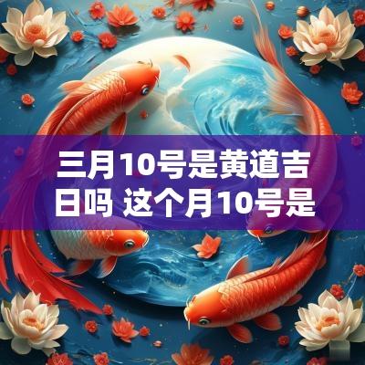 三月10号是黄道吉日吗 这个月10号是黄道吉日吗