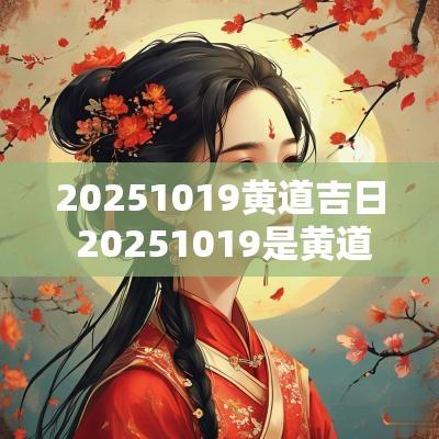 20251019黄道吉日 20251019是黄道吉日吗